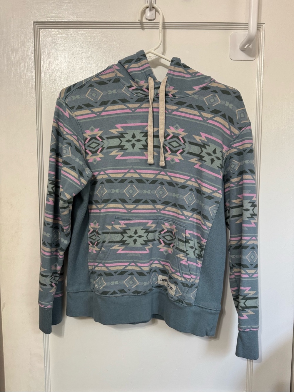 Life Is Good Women's XS Southwestern Geometric Print Hooded Sweatshirt - Picture 1 of 4